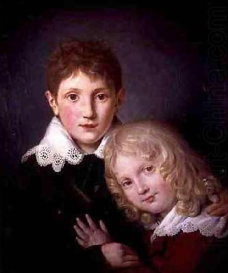 unknow artist Portrait of Paul and Alfred de Musset china oil painting image